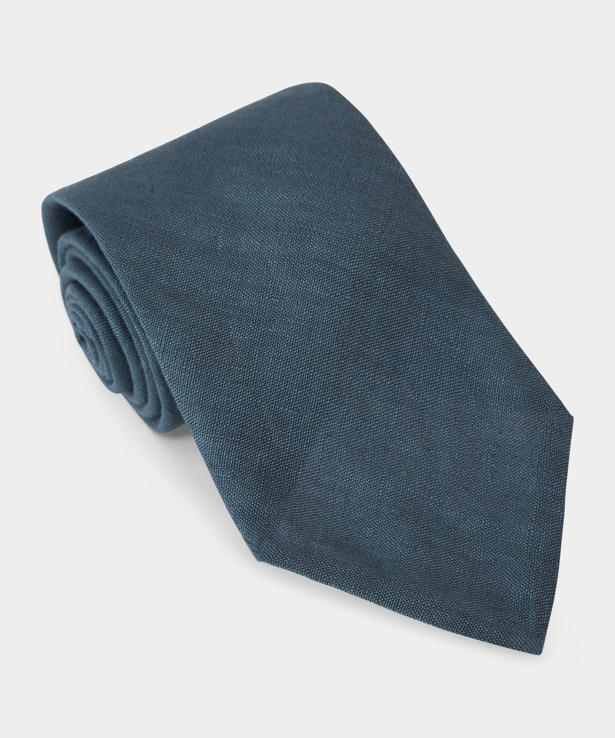 Italian Linen Tie - Antique Teal