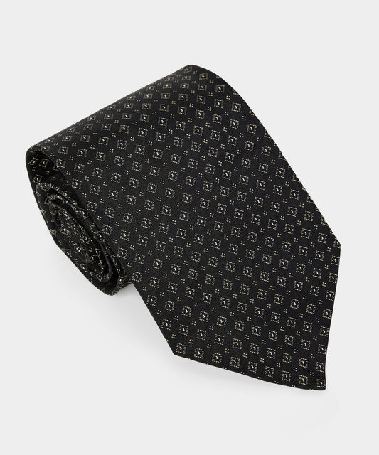 Italian Silk Archive Tie - Black