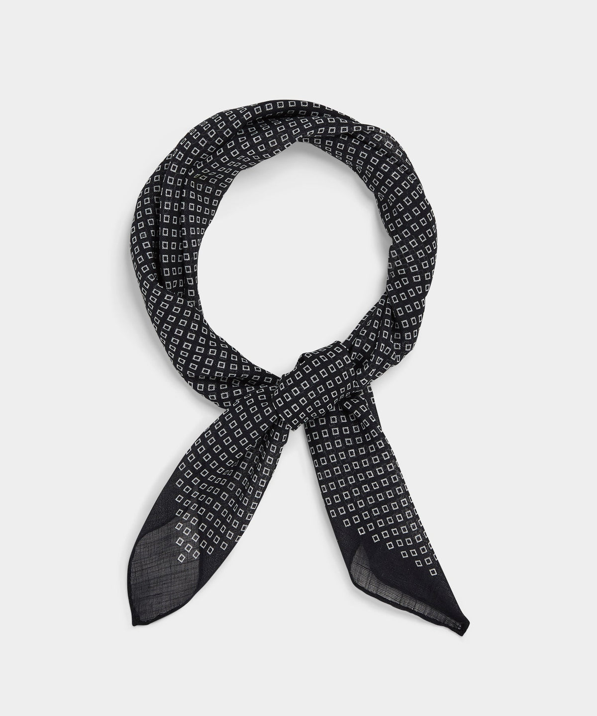 Italian Diamond Neckerchief - Black