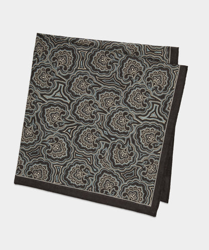 Italian Paisley Neckerchief - Brown