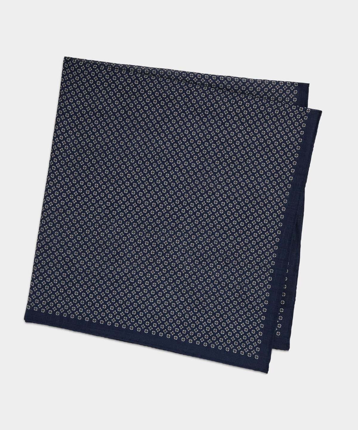 Italian Micro Geo Neckerchief - Navy