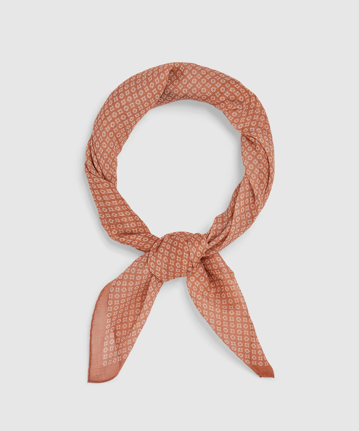 Italian Petal Neat Neckerchief - Tuscan Terracotta