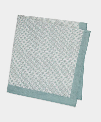 Italian Geo Neckerchief - Light Blue