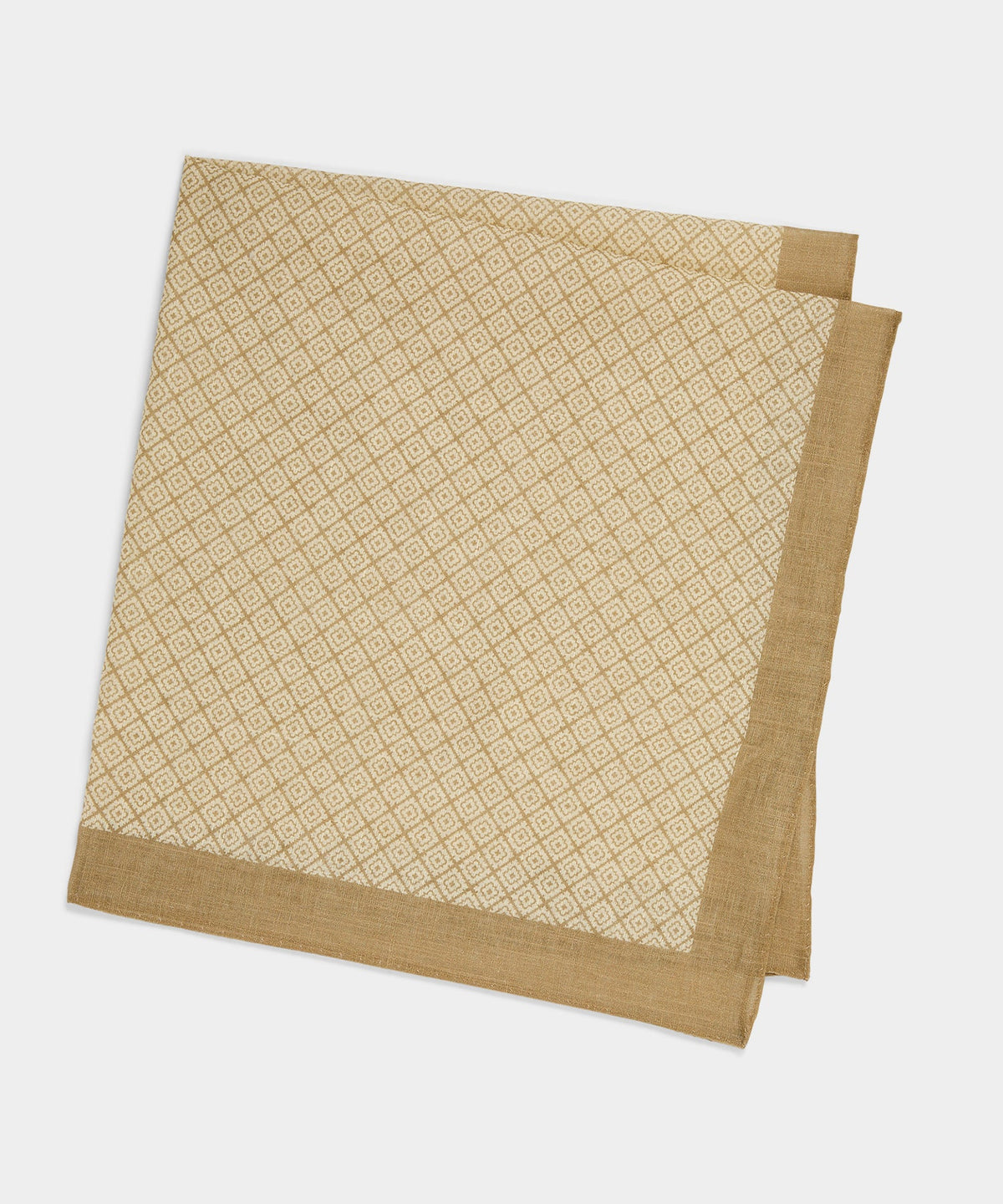 Italian Geo Neckerchief - Light Brown