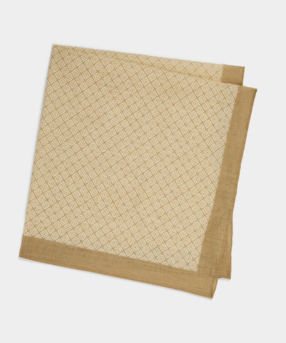 Italian Geo Neckerchief - Light Brown