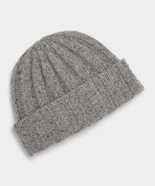 Donegal Cashmere Beanie - Grey