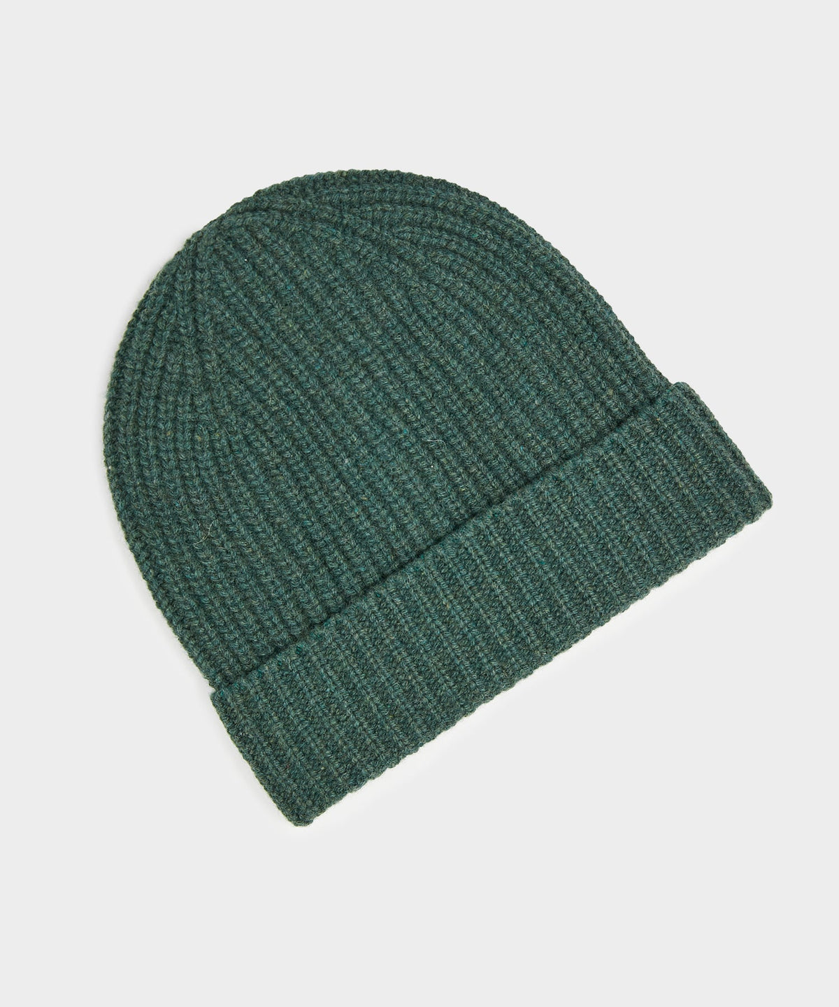 Italian Recycled Cashmere Beanie - Olive