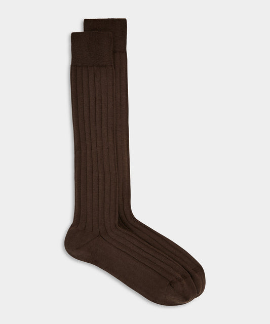 Cotton Dress Sock - Brown