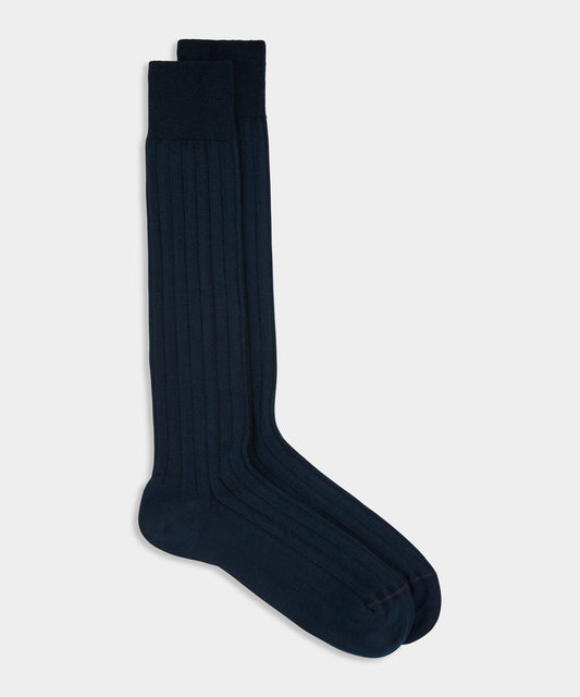 Cotton Dress Sock - Navy