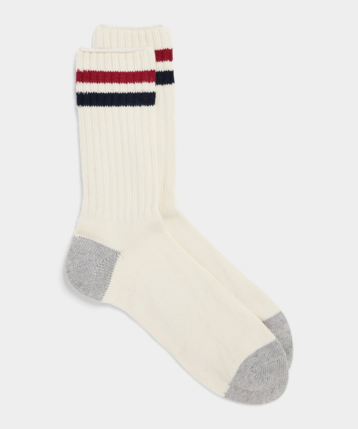 Cotton Athletic Crew Sock - Red