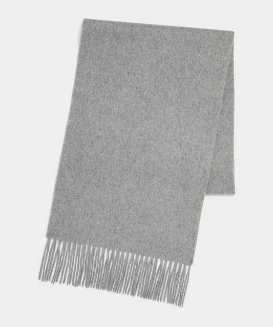 Brushed Cashmere Scarf - Charcoal