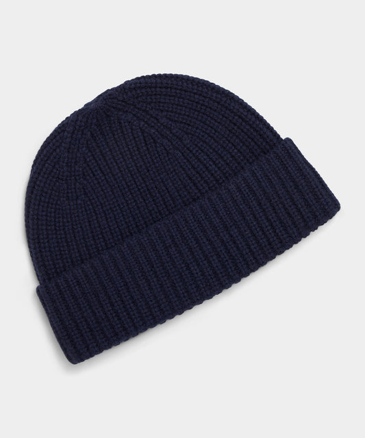 Cashmere Beanie - Navy