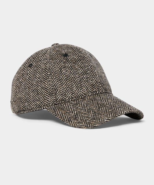 Herringbone Dad Cap - Cream