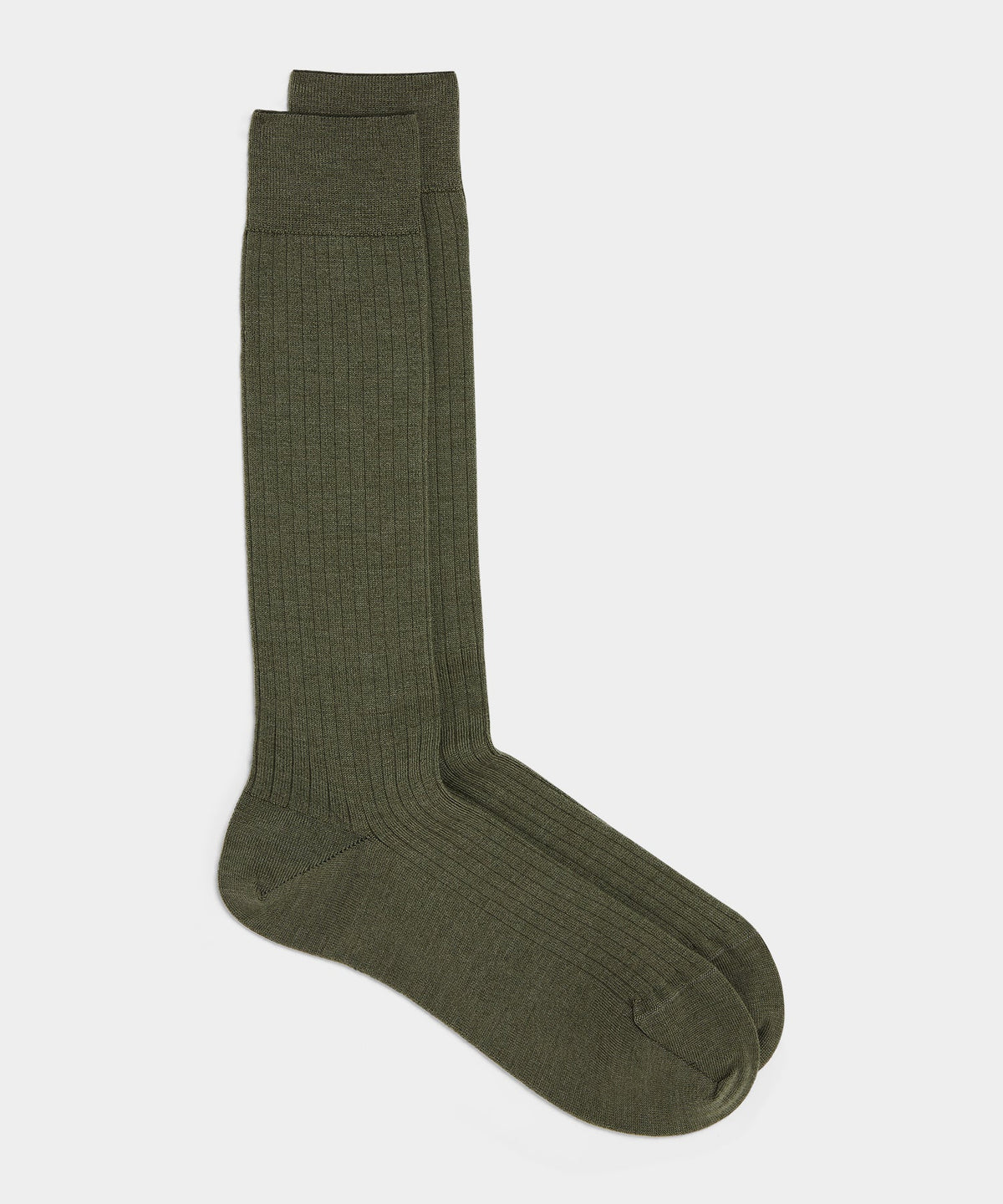 Merino Dress Sock - Olive