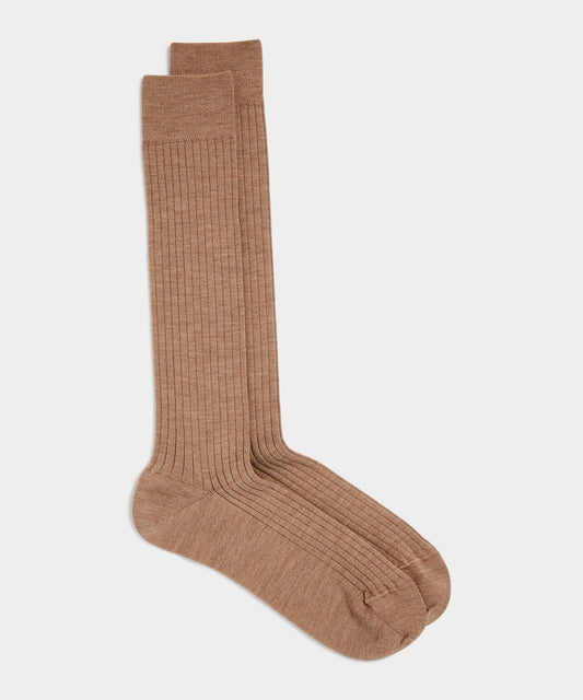 Merino Dress Sock - Tan