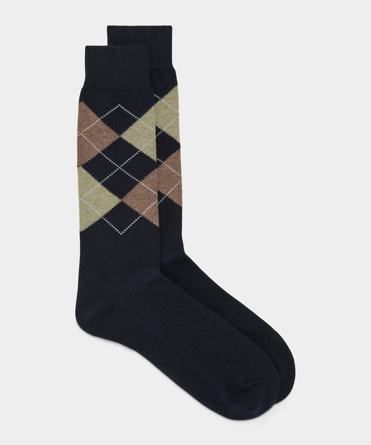 Argyle Dress Sock - Navy
