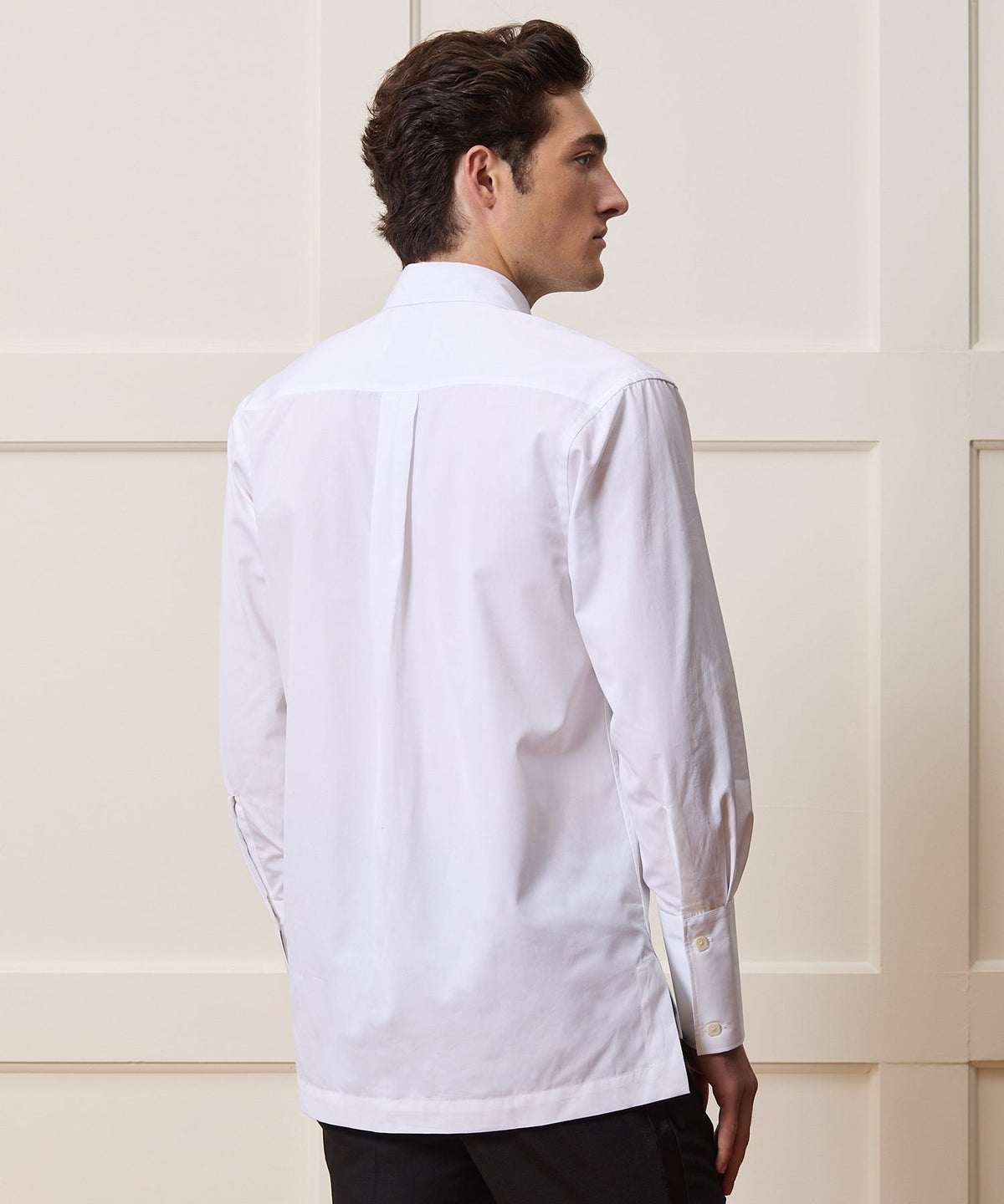 Armando Cabral Pleat Bib Tuxedo Shirt - White