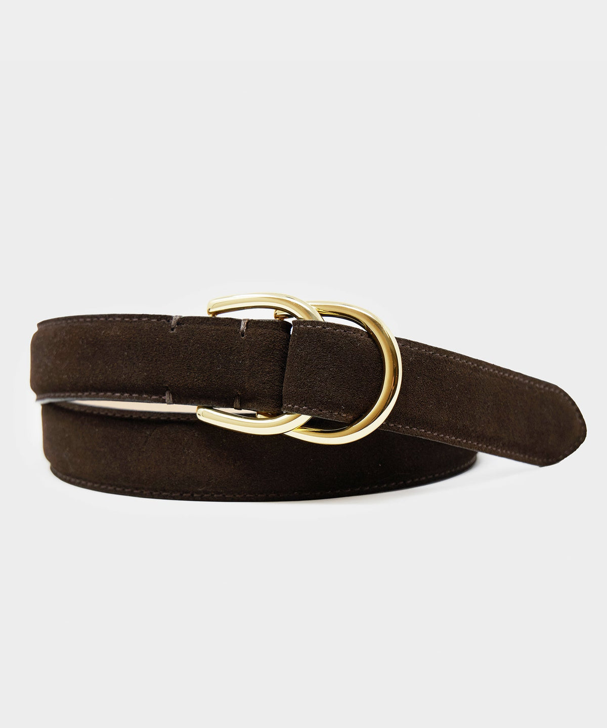 Classic Suede Dress Belt - Tobacco