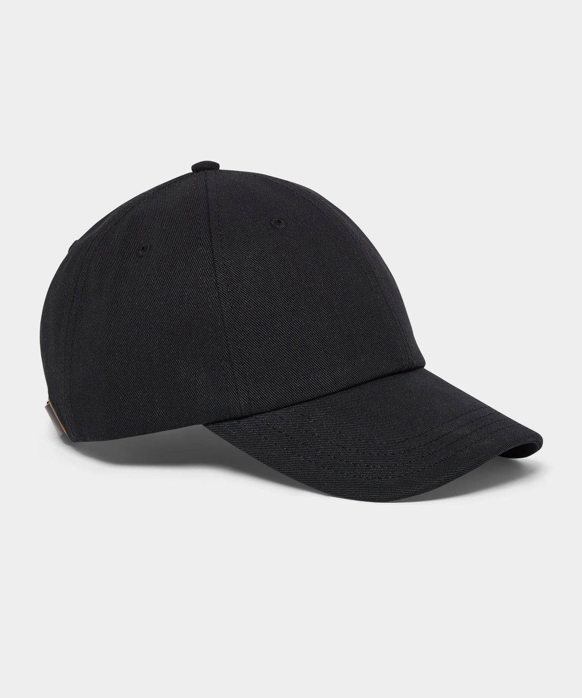 Selvedge Chino Dad Cap - Black