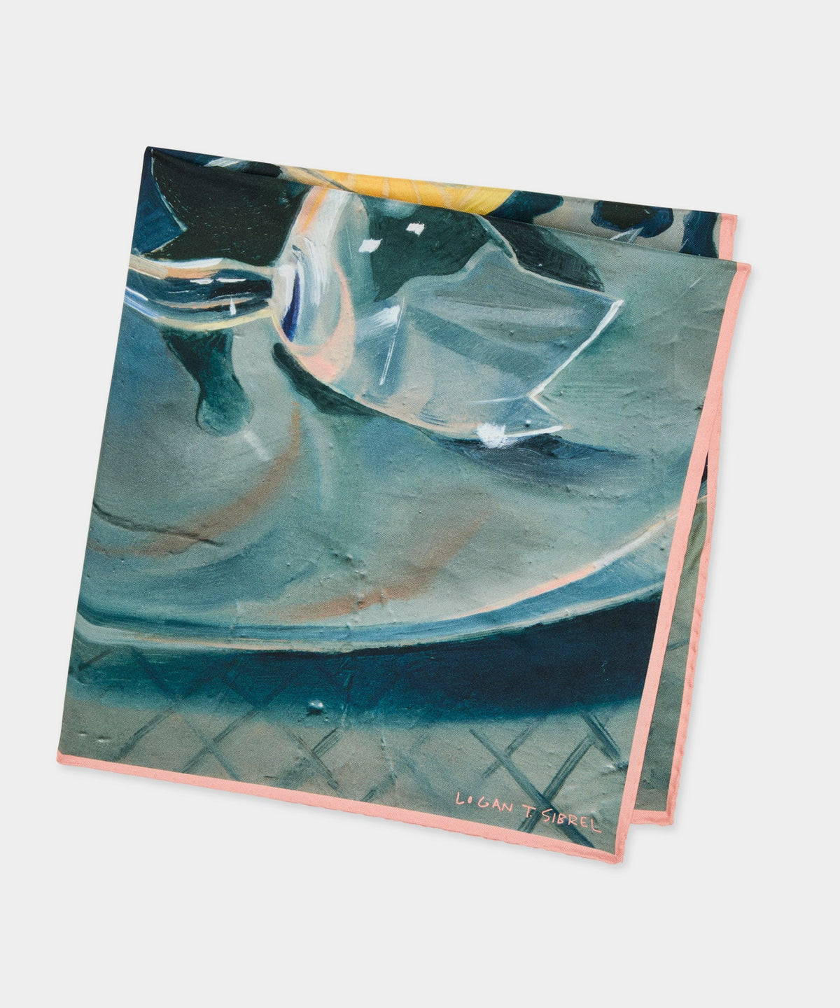 Artist Series: Logan T. Sibrel Silk Scarf - Dried Thyme