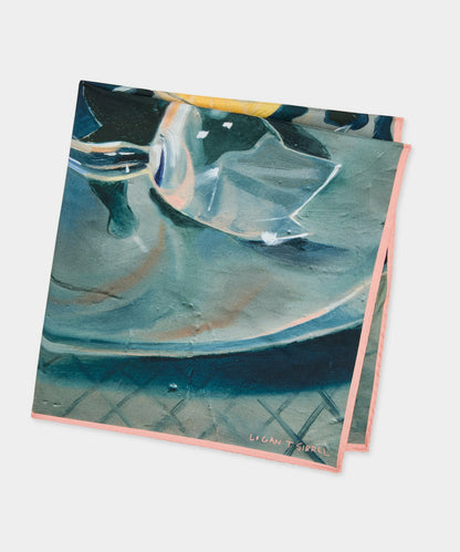 Artist Series: Logan T. Sibrel Silk Scarf - Dried Thyme