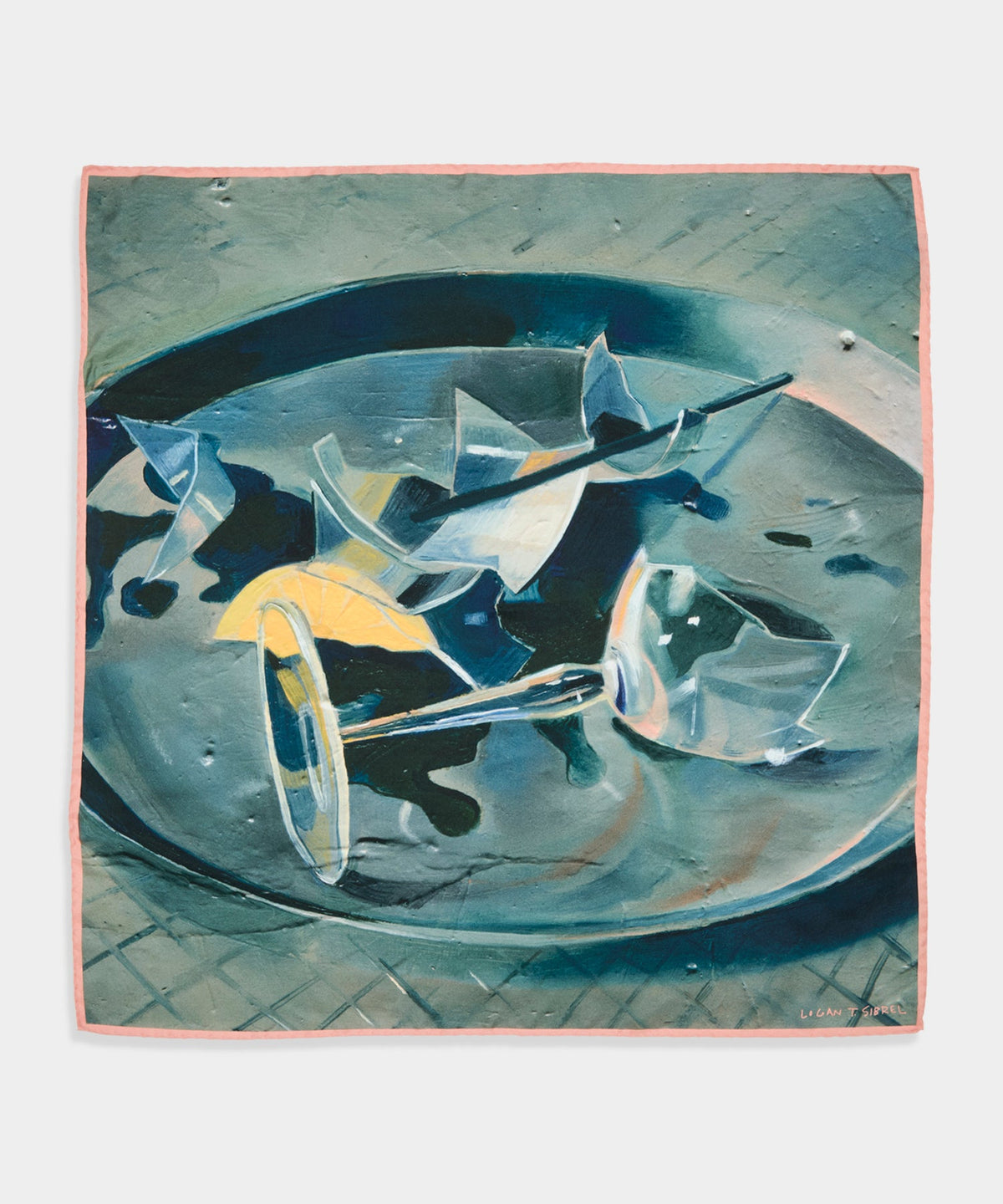 Artist Series: Logan T. Sibrel Silk Scarf - Dried Thyme
