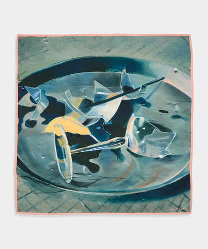 Artist Series: Logan T. Sibrel Silk Scarf - Dried Thyme