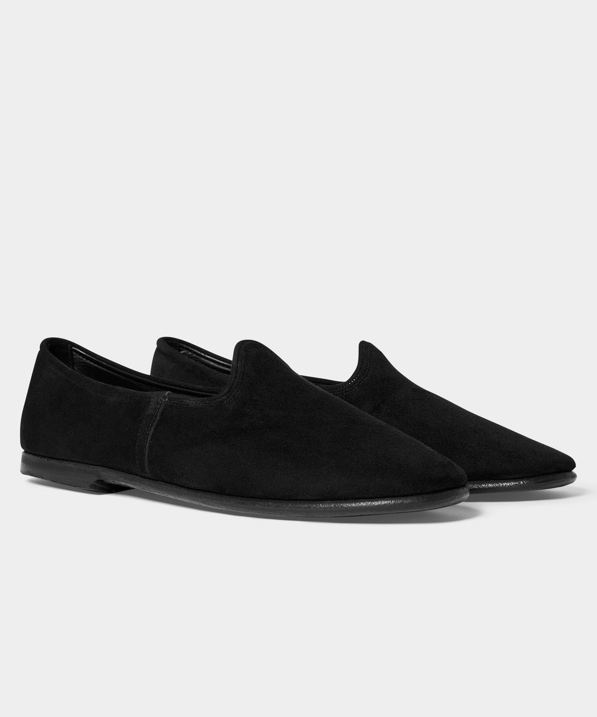 Sabah Aksam Suede Loafer - Black