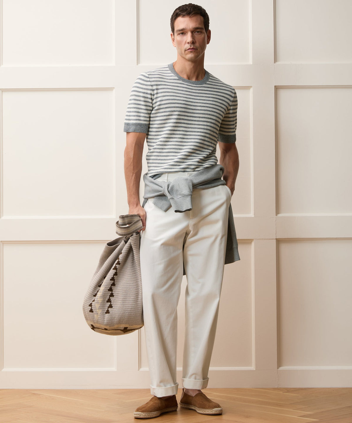 Italian Sweater Tee - Grey