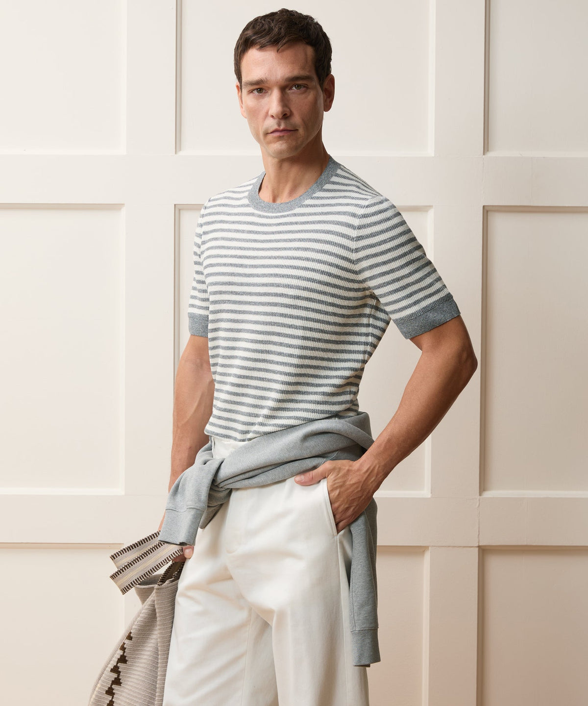 Italian Sweater Tee - Grey
