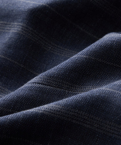 Italian Wool-Linen Cartographer's Jacket - Blue Ink