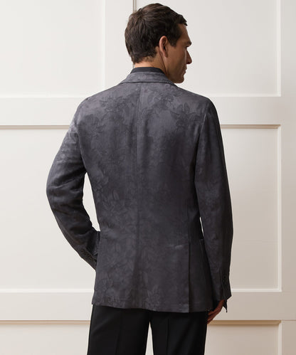 Italian Floral Jacquard Sport Coat - Blue