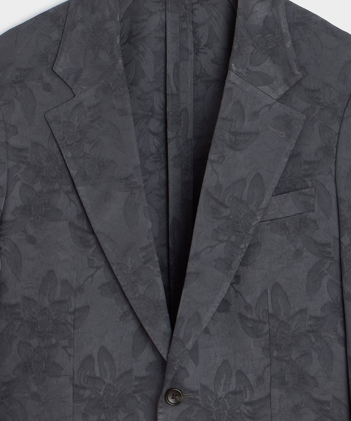 Italian Floral Jacquard Sport Coat - Blue