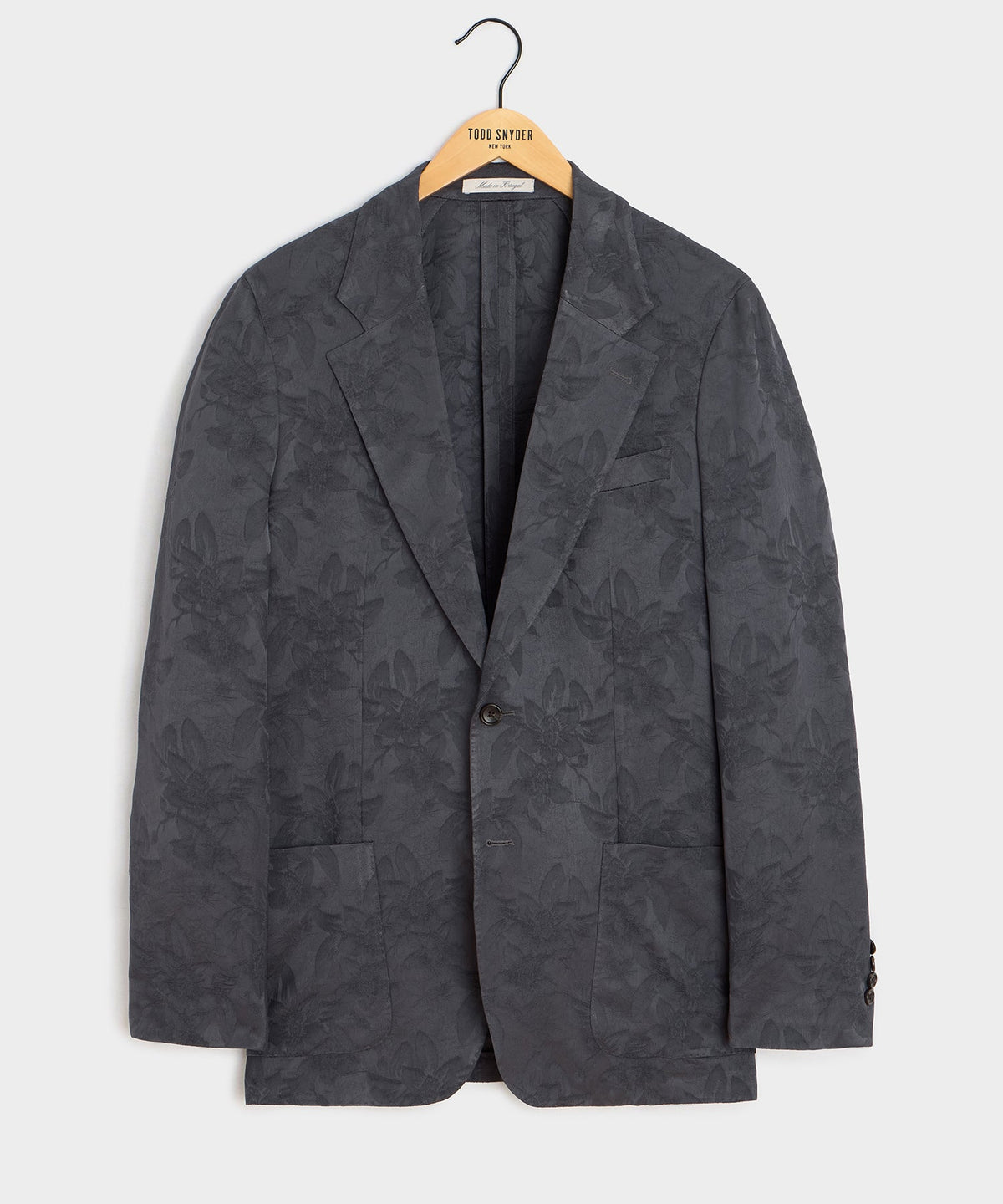 Italian Floral Jacquard Sport Coat - Blue