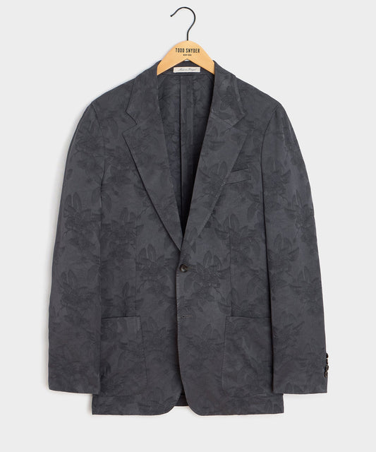 Italian Floral Jacquard Sport Coat - Blue