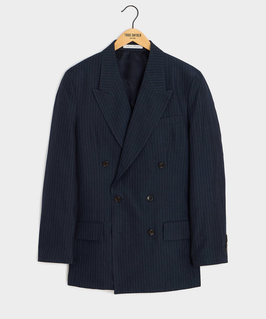 Italian Linen-Cotton Wythe Jacket - Navy