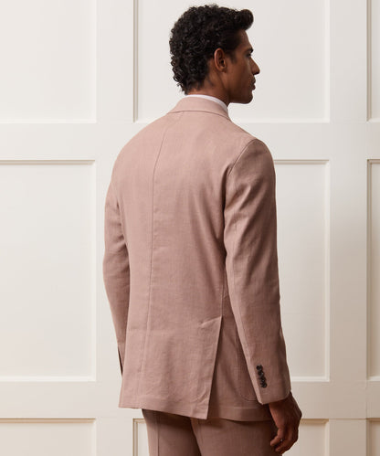 Italian Linen Blend Madison Jacket - Mauve
