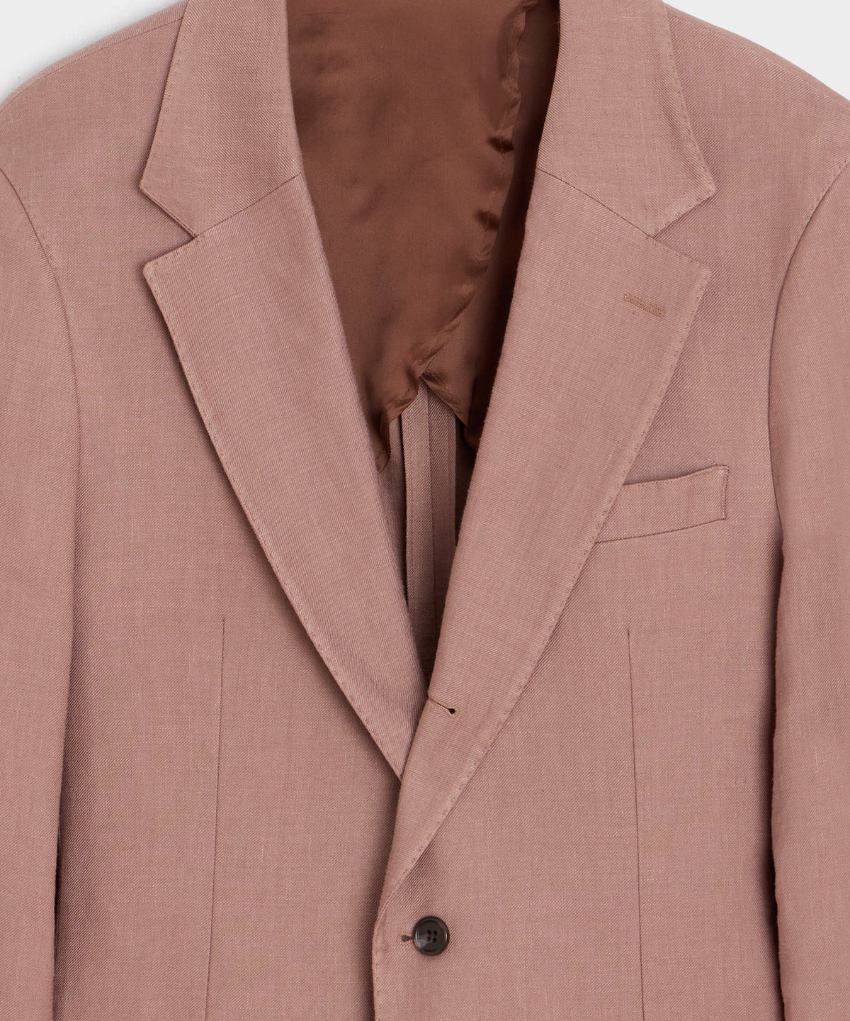 Italian Linen Blend Madison Jacket - Mauve