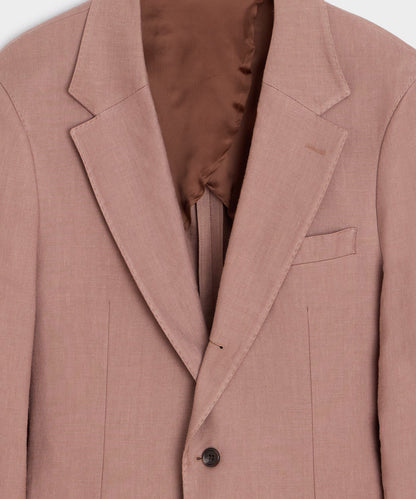 Italian Linen Blend Madison Jacket - Mauve