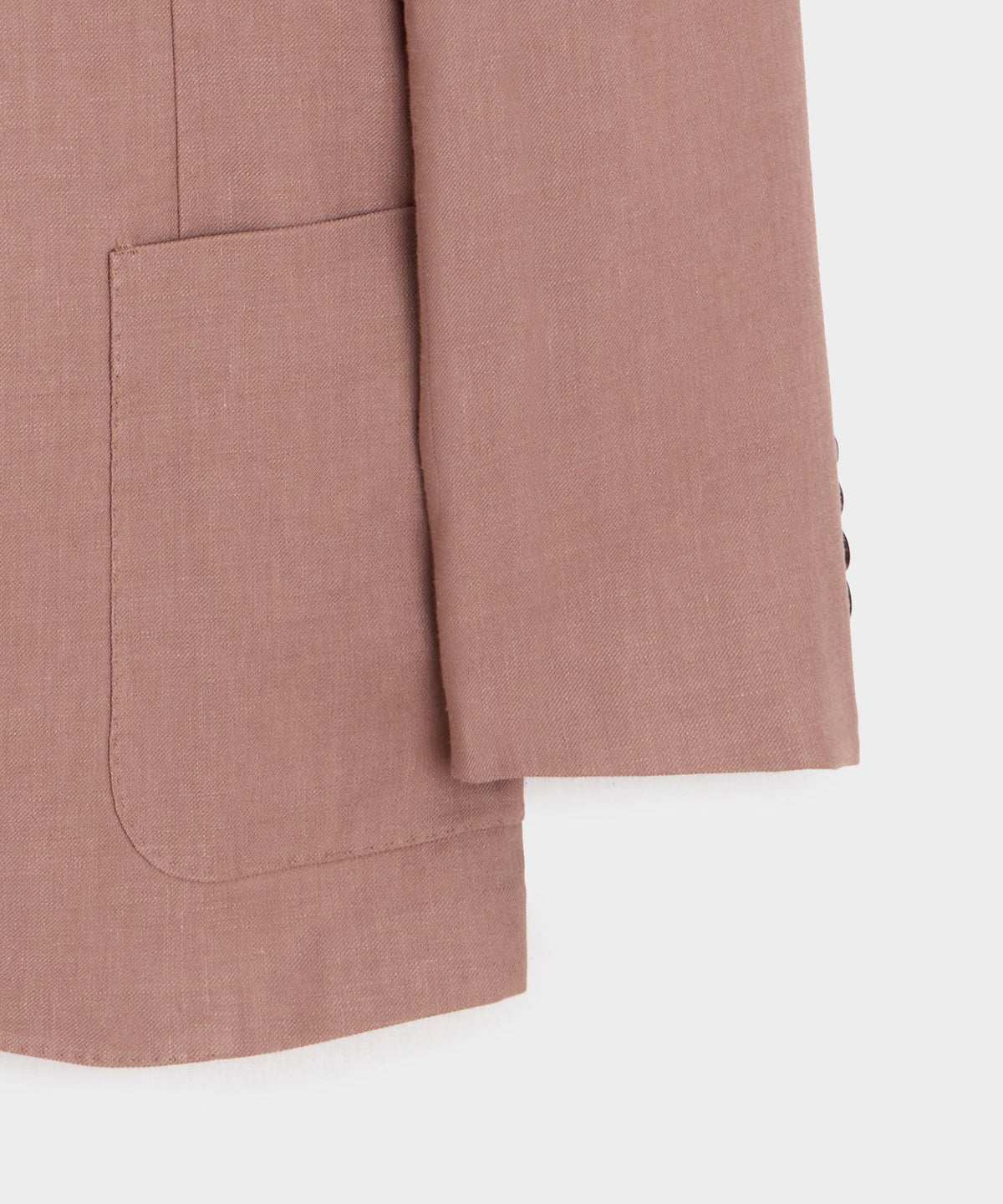 Italian Linen Blend Madison Jacket - Mauve