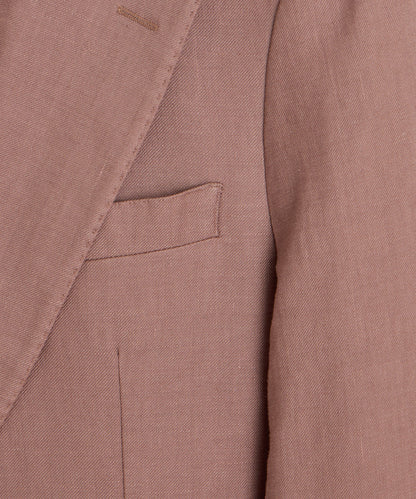 Italian Linen Blend Madison Jacket - Mauve
