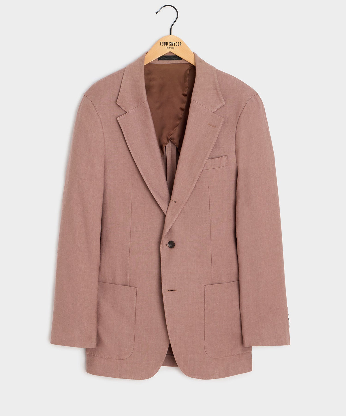 Italian Linen Blend Madison Jacket - Mauve