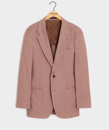 Italian Linen Blend Madison Jacket - Mauve