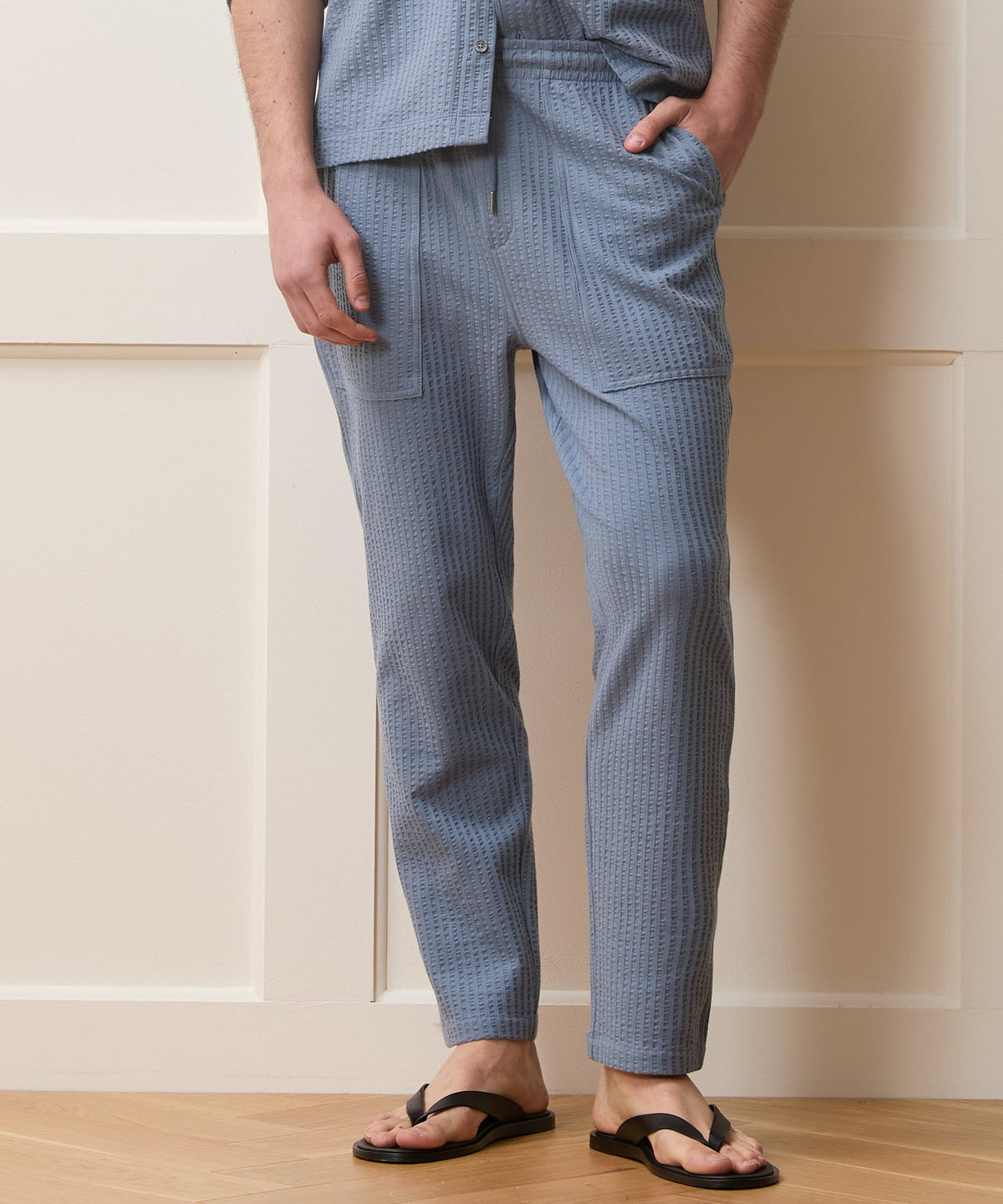 Knit Seersucker Pant - Deep Springs