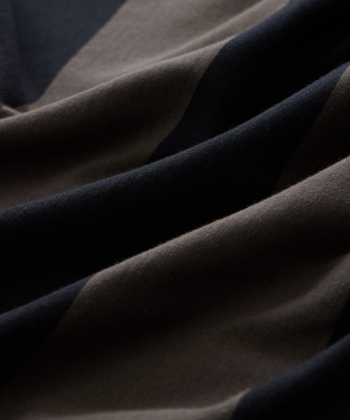 Boxy Jersey Rugby Tee - Caviar