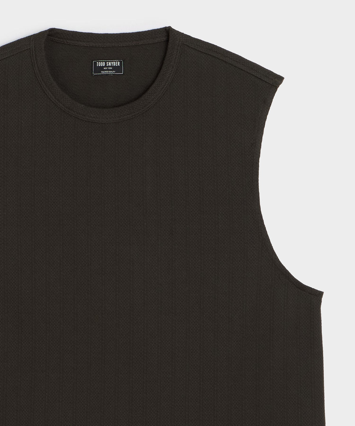 Textured Muscle Tank - Caviar