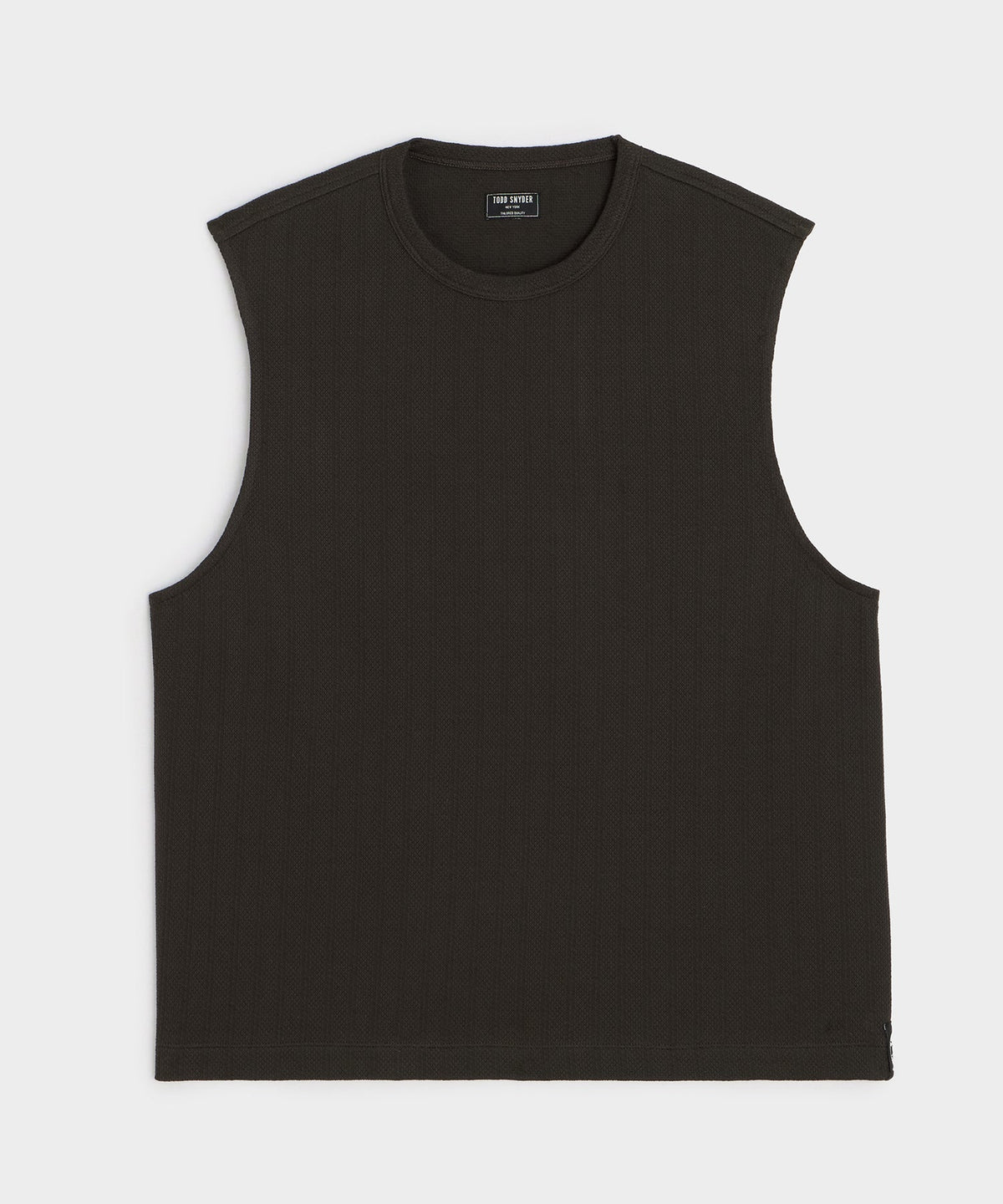 Textured Muscle Tank - Caviar