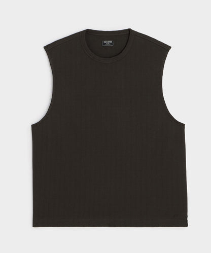 Textured Muscle Tank - Caviar