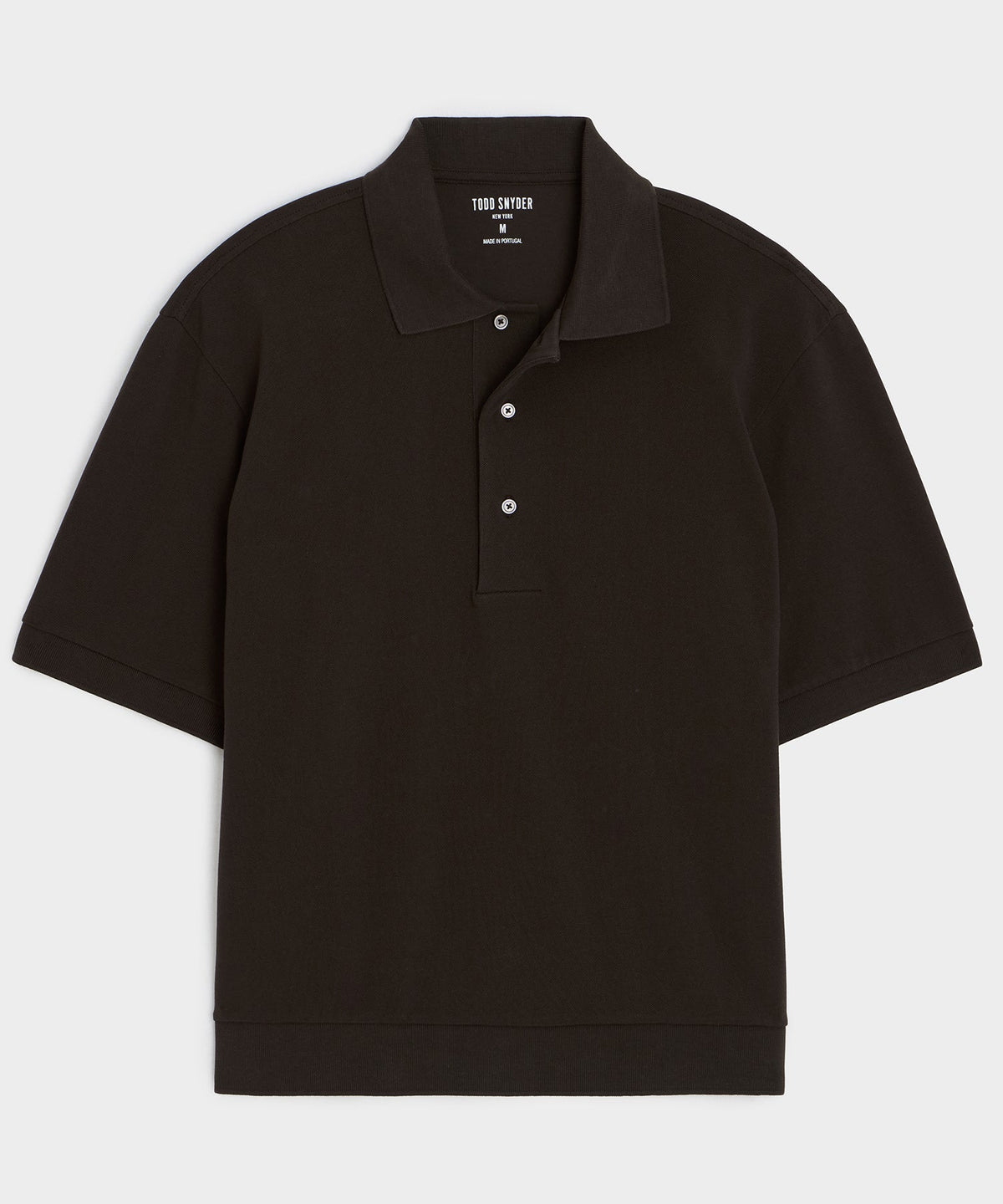 Relaxed Cotton Pique Polo - Dark Mocha