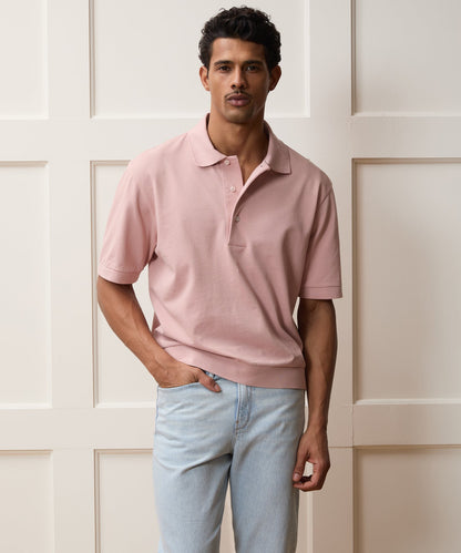 Relaxed Cotton Pique Polo - Dianthus